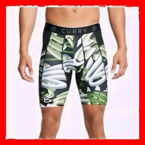 Under Armour size: L Curry Heat Gear Compression Printed Shorts 1379829-383 NWT
